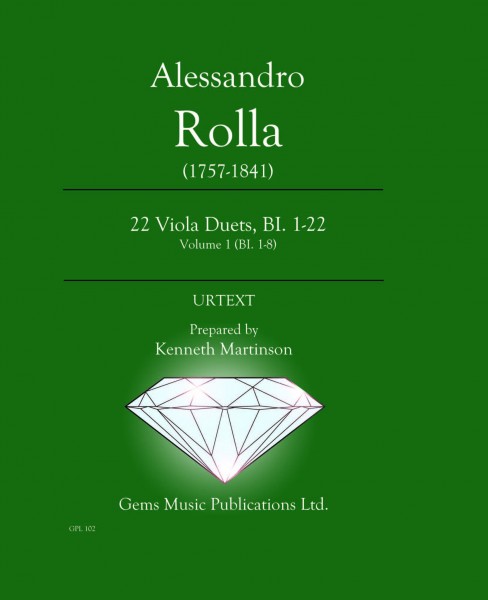 22 Viola Duets, BI. 1-22 Volume 1 (BI. 1-8)