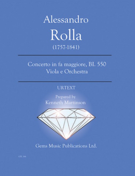 Concerto in fa maggiore, BI. 550 Viola e Orchestra (score/parts)
