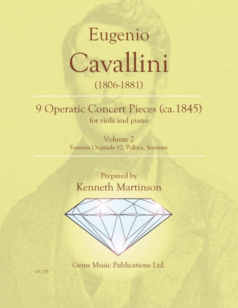 9 Operatic Concert Pieces, Vol. 2 (Fantasia Originale #2, Pollaca, Serenata) for viola and piano