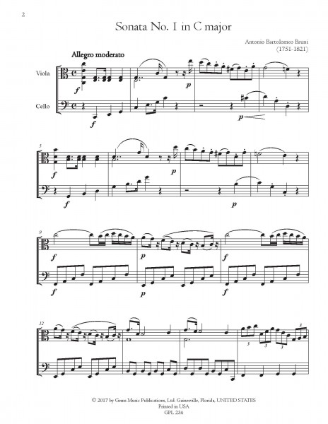 6 Sonatas for viola with accompaniment of cello or viola, Op. 27