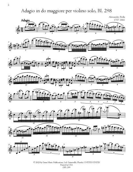 Complete Solo Violin Works, BI. 299-309