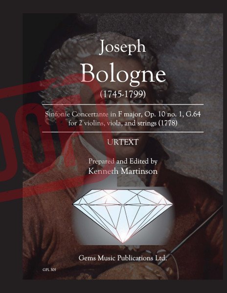 Sinfonie Concertante in F major, Op. 10 no. 1, G. 64 for 2 solo violins, solo viola and orchestra